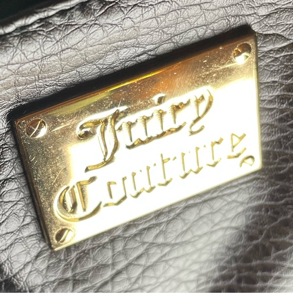Juicy Couture Black Satchel with Gold Accents, EUC - Picture 2 of 13
